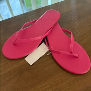 LOFT Vibrant Pink Flip Flops